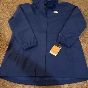 The North Face Navy Blue Hooded Coat